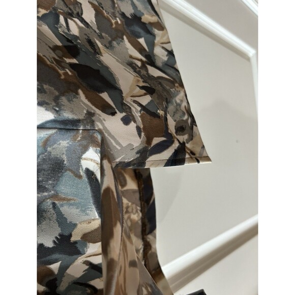 Connected Apparel Size 10 Women’s Printed Tiered Sleeveless Dress Career - Picture 7 of 8